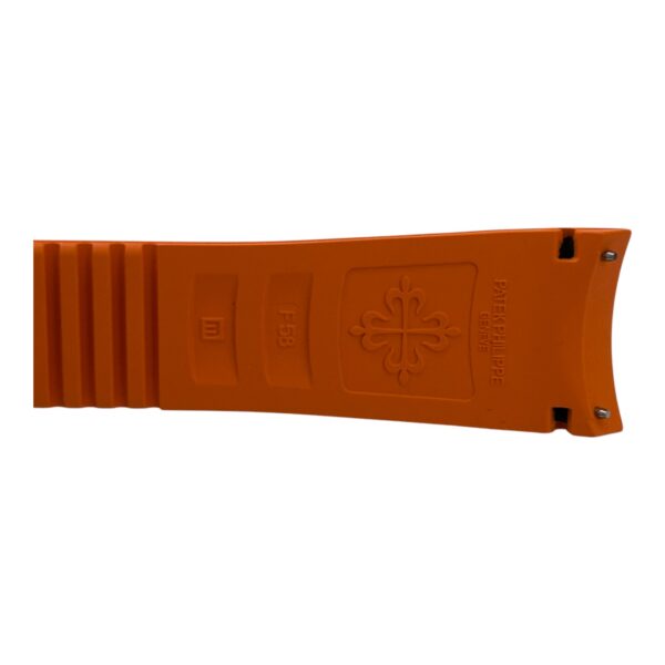 PATEK PHILIPPE Orange Rubber Strap, Modello Aquanaut 5968A - immagine 3