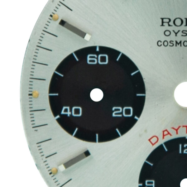Dial Rolex for Daytona Cosmograph, Ref: 6263/6265, Argenté Color, Sigma Big Red, Stainless Steel - immagine 4