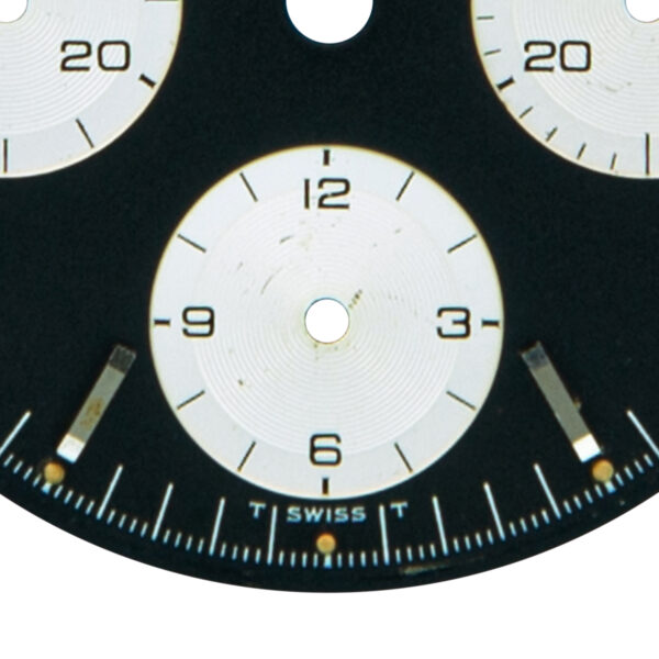 Dial Rolex for Daytona Cosmograph, Ref: 6263/ 6265 Black Color, First Series, Stainless Steel - immagine 5