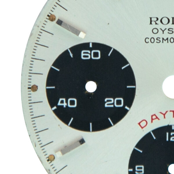 Dial Rolex for Daytona Cosmograph, Ref: 6263/6265, Argenté Color, Big Red Floating, Stainless Steel - immagine 4
