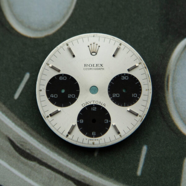 Dial Rolex for Daytona Cosmograph, Ref: 6239/6241/6264/6262, Argenté Color, Stainless Steel - immagine 7