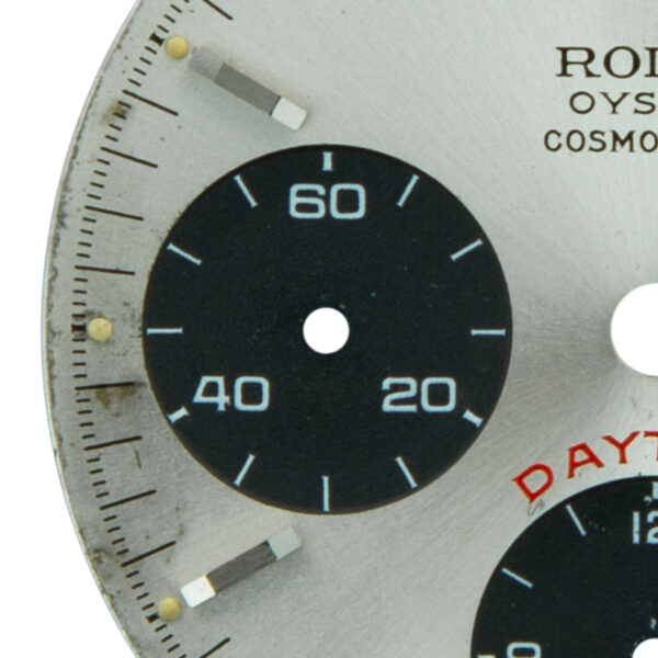 Dial Rolex for Daytona Cosmograph, Ref: 6263/6265, Argenté Color, Big Red Sigma, Stainless Steel - immagine 4