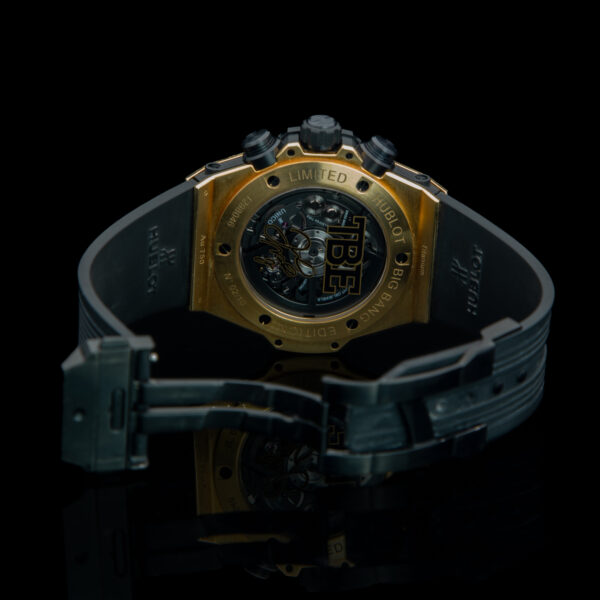 Hublot, Big Bang, Fly-Back Chronograph, 411.VX.1180.PR.0904.TMT18, Floyd Mayweather Limited Edition, 45 mm, Yellow Gold with Diamonds - immagine 8