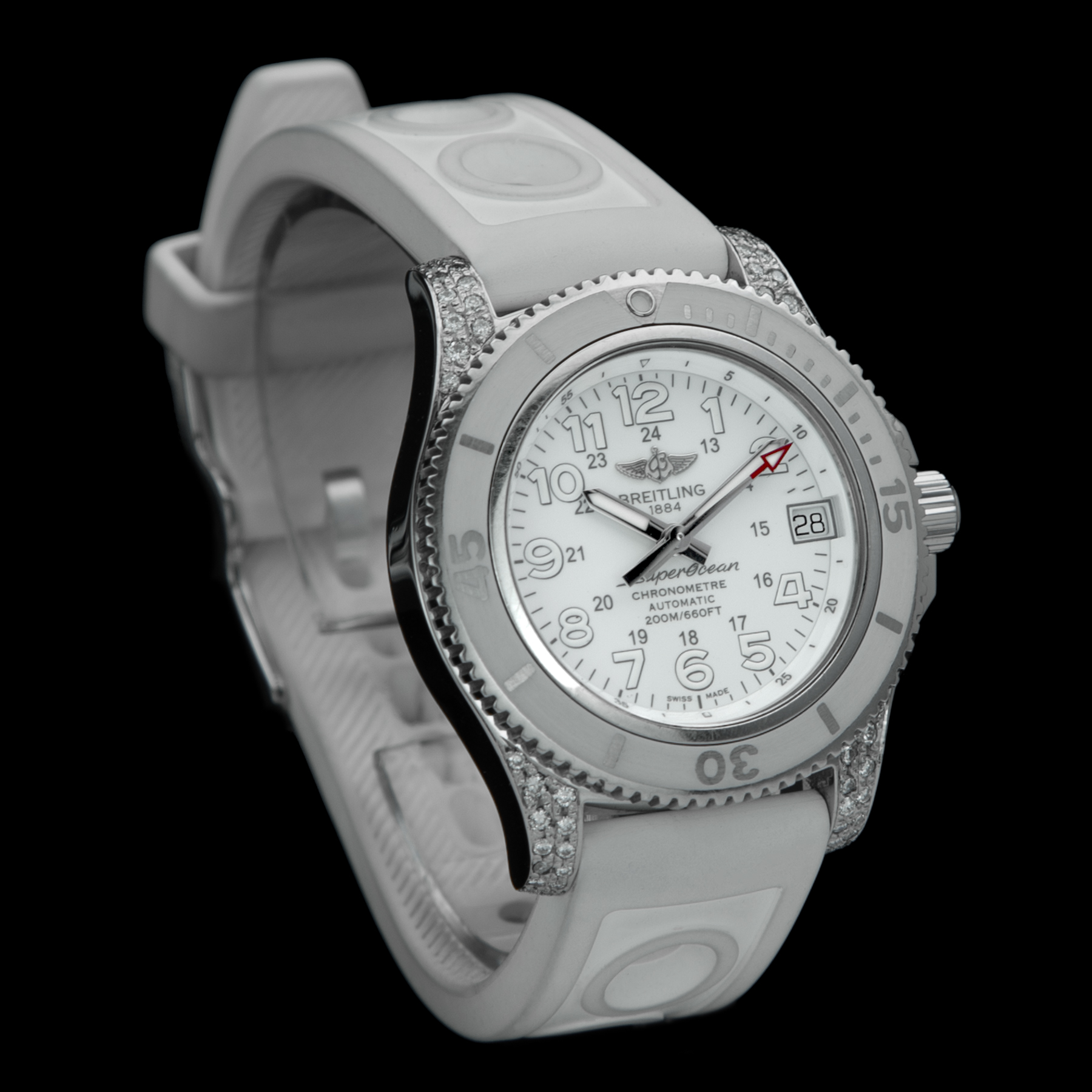 BREITLING A775 6150628 BIANCO 2018 SI GAR_DX