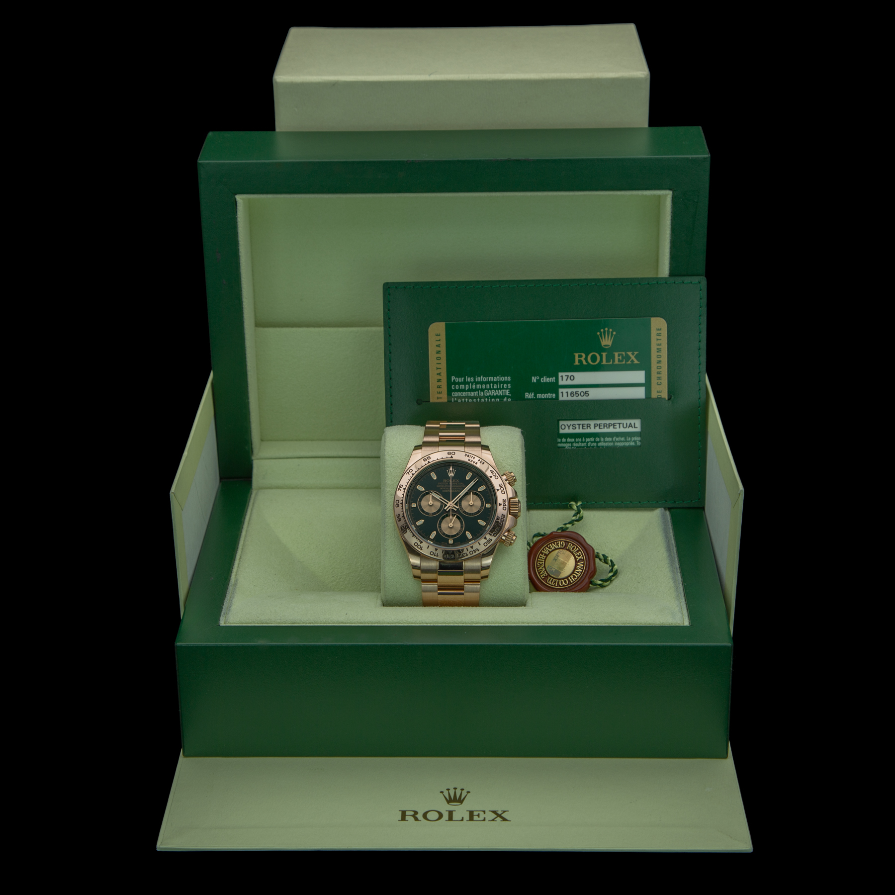 ROLEX 116505 V809463 NERO 2010 SI GAR_CO