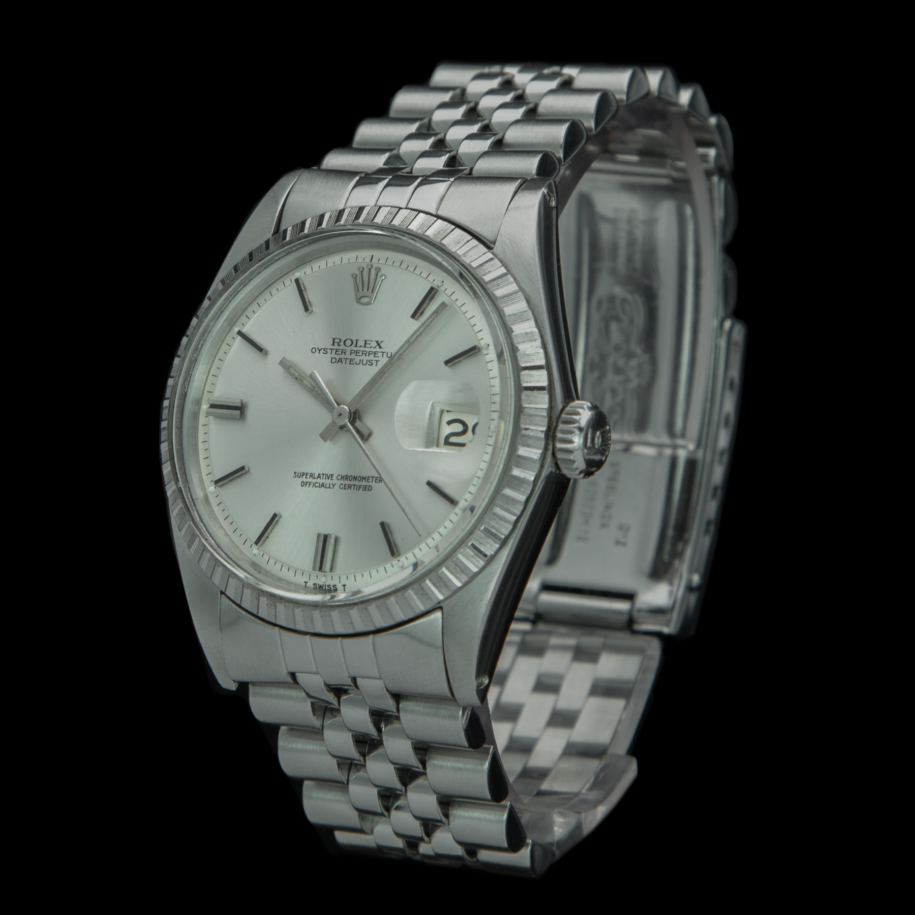 ROLEX 1603 2639605 1971 ARGENTEE NO GAR_SX