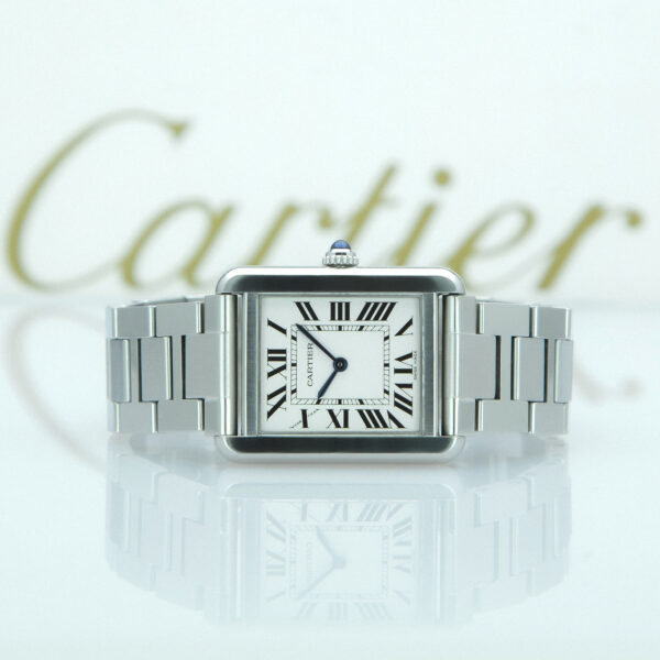 Cartier Tank Solo, 24x31 mm, Ref. 3170, White Dial, Year 2018, Full Set, Stainless Steel - immagine 6