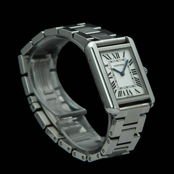 Cartier Tank Solo, 24x31 mm, Ref. 3170, White Dial, Year 2018, Full Set, Stainless Steel - immagine 4