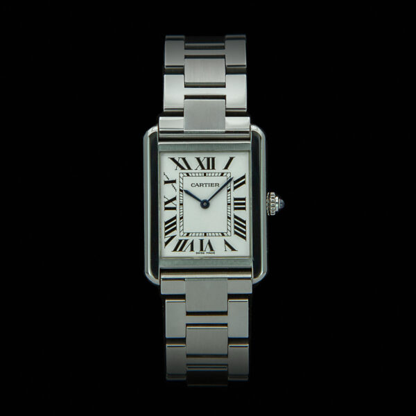 Cartier Tank Solo, 24x31mm, Ref. 3170, White Dial, Stainless Steel