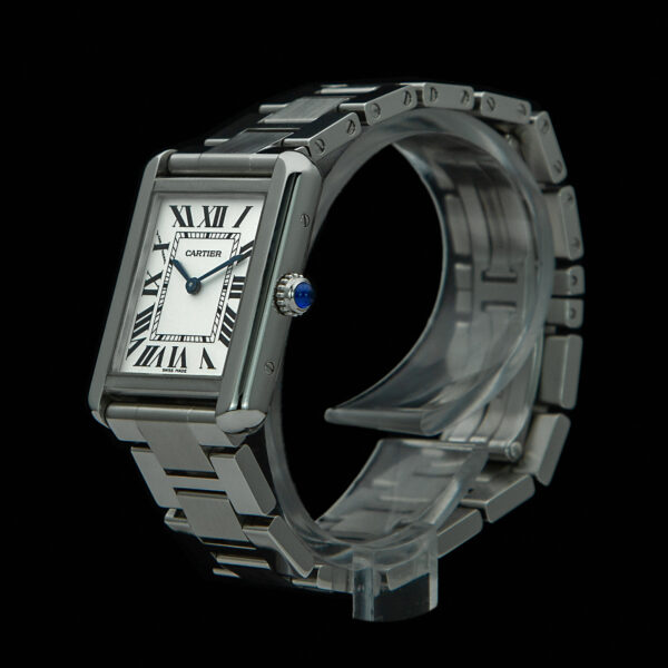 Cartier Tank Solo, 24x31mm, Ref. 3170, White Dial, Stainless Steel - immagine 3