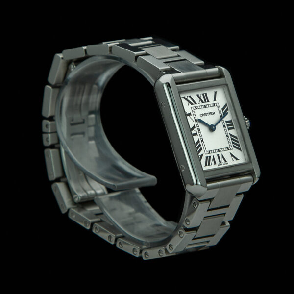 Cartier Tank Solo, 24x31mm, Ref. 3170, White Dial, Stainless Steel - immagine 4