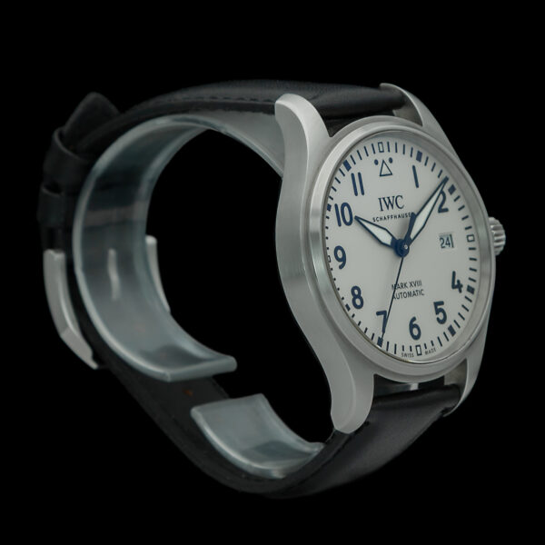 IWC, Pilot Mark XVIII, 40 mm, Ref. IW327012, White Dial, Year 2019, Stainless Steel - immagine 4
