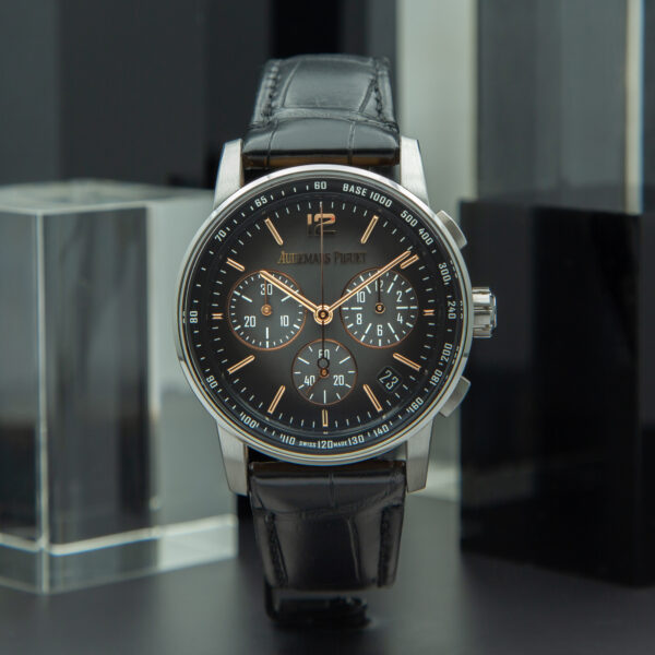 Audemars Piguet, Code 11.59, Ref. 26393CR.OO.A002KB.01,New,Year: 2025, Full Set, White Gold and Rose Gold