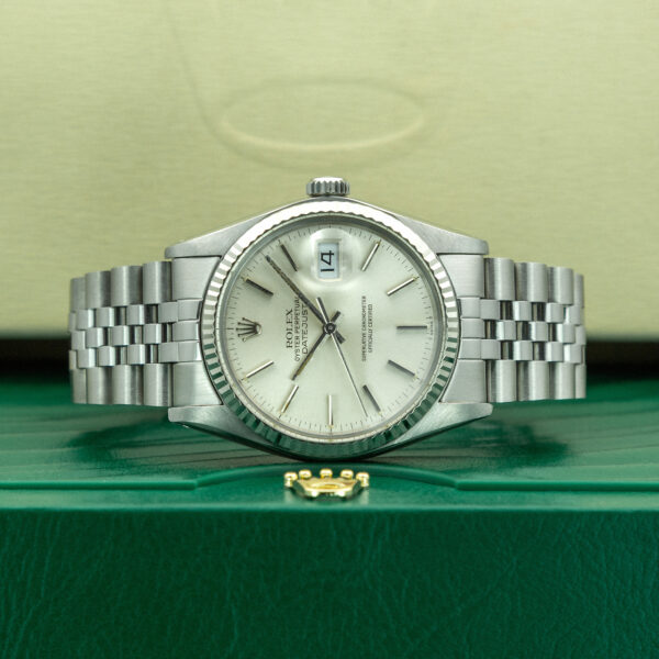 Rolex, DateJust 36mm, Ref. 16014, Silver Dial, Year: 1978, Jubilee Bracelet, Stainless Steel - immagine 6
