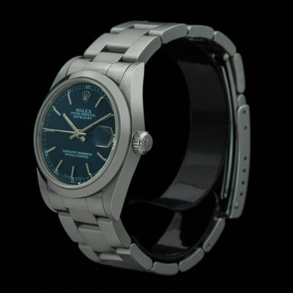 Rolex, DateJust 31mm, Ref. 68240, Year: 1998, Blue Dial, Oyster Bracelet, Stainless Steel - immagine 3