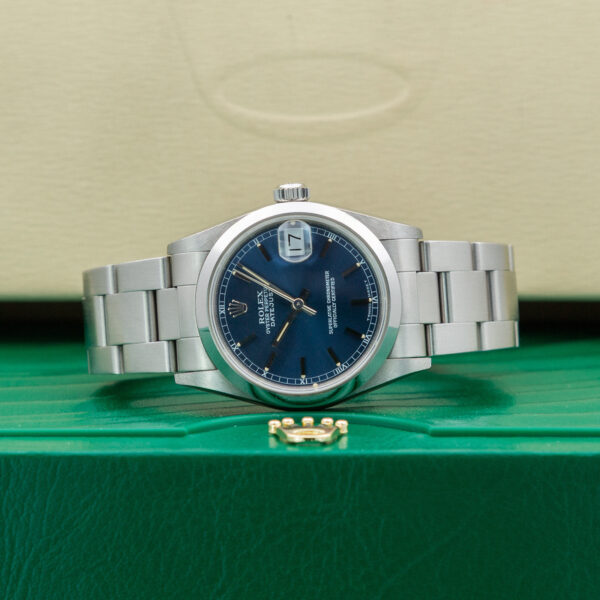 Rolex, DateJust 31mm, Ref. 68240, Year: 1998, Blue Dial, Oyster Bracelet, Stainless Steel - immagine 6