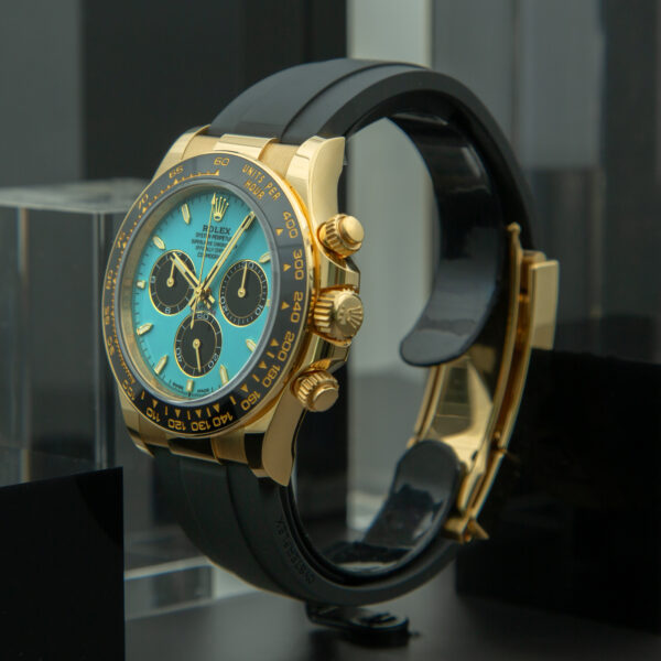 Rolex, Daytona, 40mm Ref.126518LN, Year:2025, New, Turquoise Dial, Full Set, Yellow Gold - immagine 3