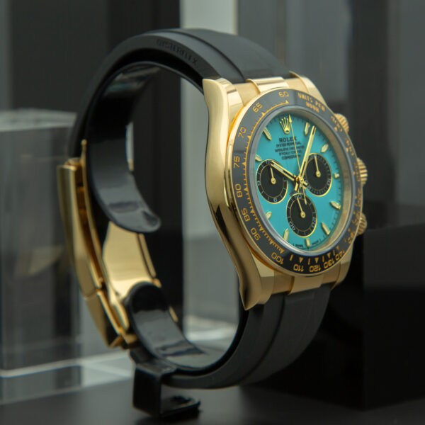 Rolex, Daytona, 40mm Ref.126518LN, Year:2025, New, Turquoise Dial, Full Set, Yellow Gold - immagine 4
