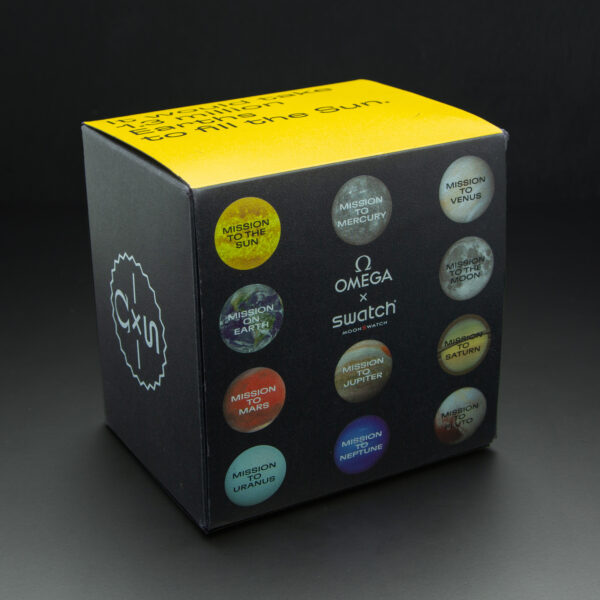 Swatch x Omega, MoonSwatch "Mission to the Sun", 42mm, Yellow Dial, Bioceramic - immagine 4