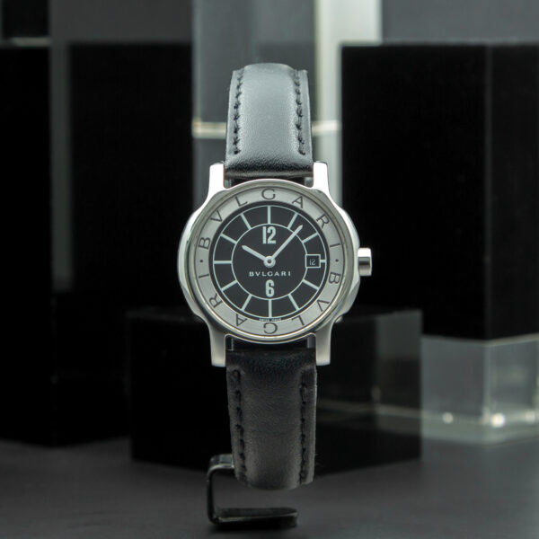 Bulgari, Solotempo, 29 mm, Ref. ST 29 S, Black Dial, Stainless Steel