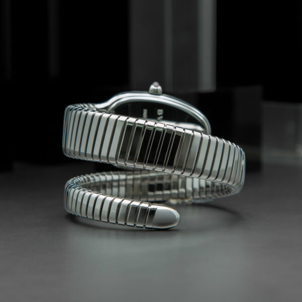 Bulgari, Serpenti, 35mm, Ref. SP35S, White Dial, Full Set, Stainless Steel - immagine 4