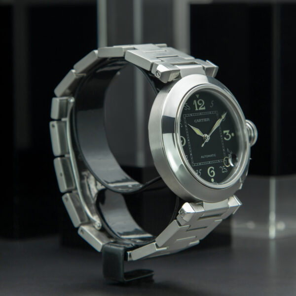 Cartier, Pasha C, 35 mm, Ref. 2324, Black Dial, Stainless Steel - immagine 4