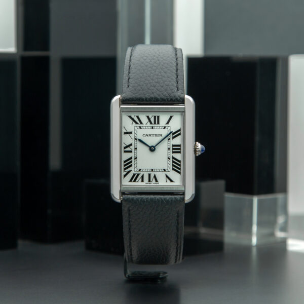 Cartier Tank Solo, 27x35 mm, Ref. 3169, White Dial, Stainless Steel