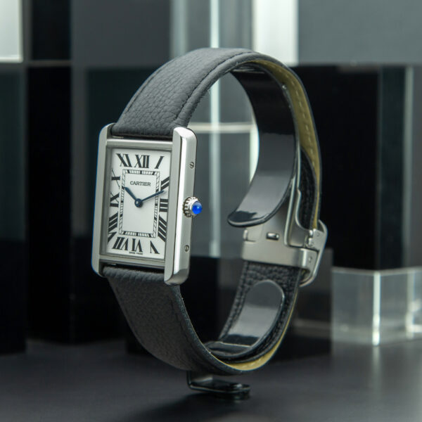 Cartier Tank Solo, 27x35 mm, Ref. 3169, White Dial, Stainless Steel - immagine 3