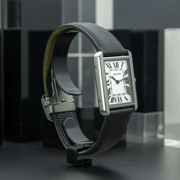 Cartier Tank Solo, 27x35 mm, Ref. 3169, White Dial, Stainless Steel - immagine 4