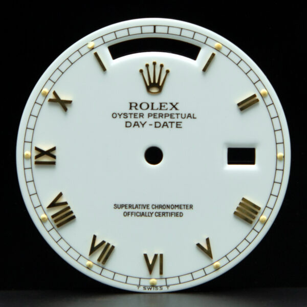 Dial Rolex for Day-Date, Ref: 18038/18238, Tritium, Roman Index, White Color