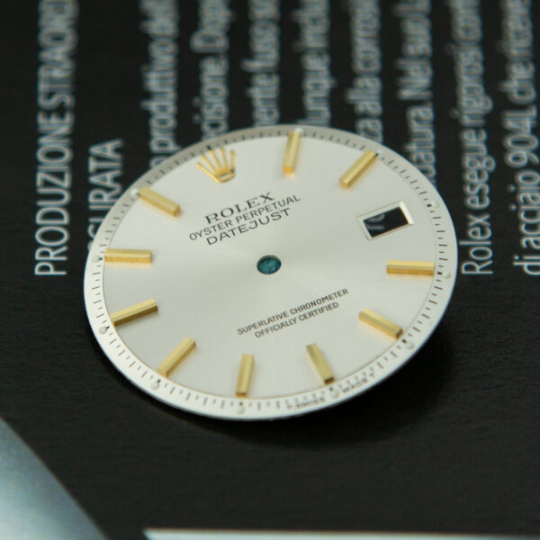 Dial Rolex for Datejust, Ref: 1601-3/8, Stainless Steel-Gold/Gold - immagine 3