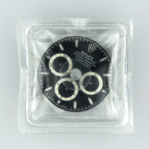 Dial Rolex for Daytona Zenith, Ref: 16520, Stainless Steel, Black, Blister, Swiss Made