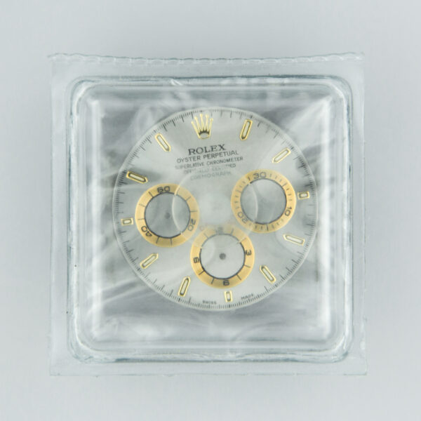Dial Rolex for Daytona Zenith, Ref: 16523/16528/16518, Stainless Steel/Yellow Gold, Grey, Blister, Swiss Made