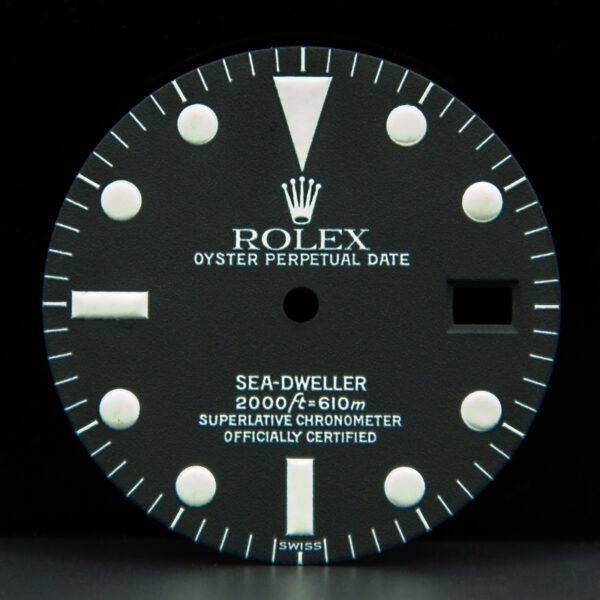 Dial for Rolex Sea-dweller, ref. 1665, Stainless Steel, Black, Only Swiss