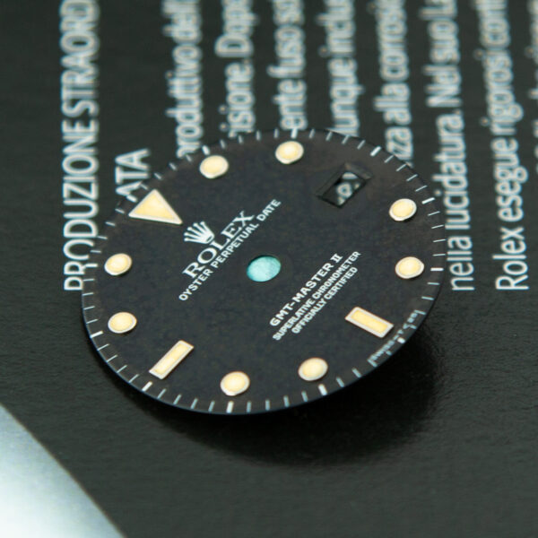 Dial for Rolex Gmt-Master II, ref. 16760, Stainless Steel, T<25, Black - immagine 3