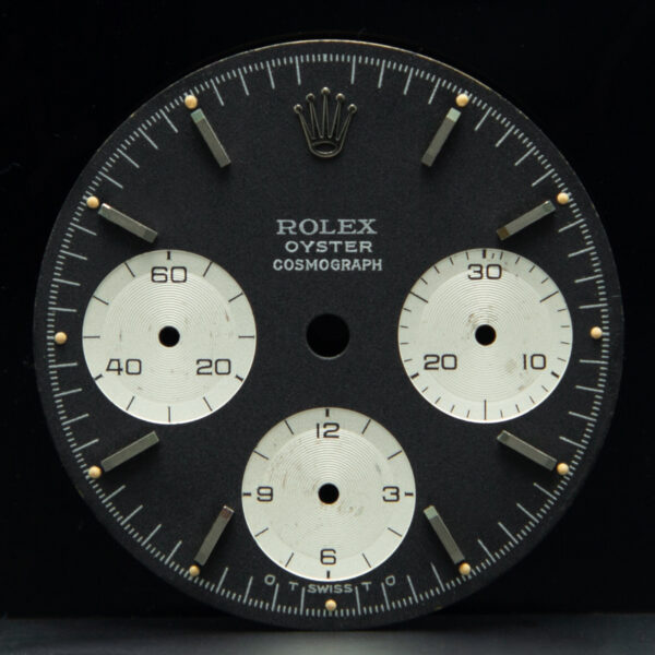 Dial Rolex for Daytona Cosmograph, Ref: 6263/ 6265, Sigma Roc, Black Color, Stainless Steel