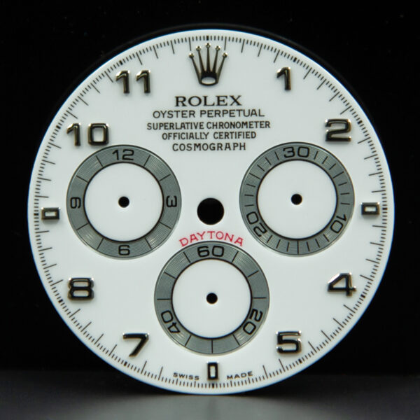 Dial Rolex for Daytona, Ref: 116519, White Gold, White Color