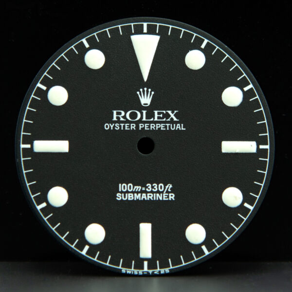 Dial for Rolex Submariner, ref. 6536, 5508, Service dial, Tritium, Black