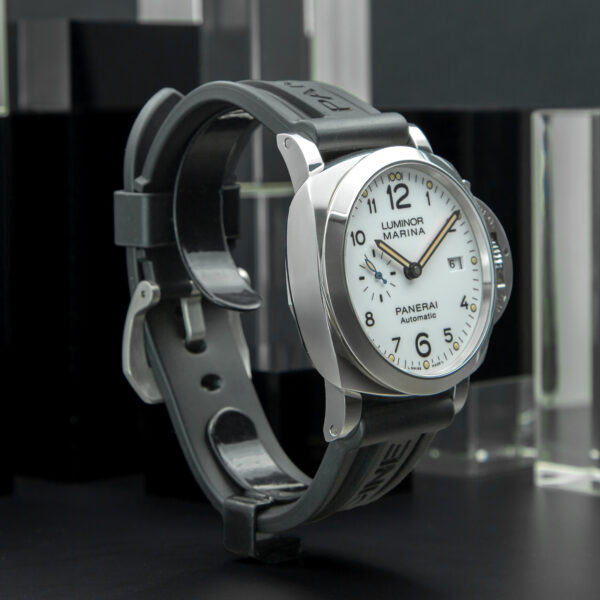 Officine Panerai, Luminor Marina "1950", 44mm, Ref. PAM01499, White Dial, Stainless Steel - immagine 4