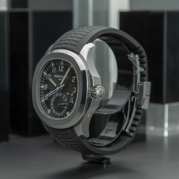 Patek Philippe, Aquanaut "Travel Time", 40mm, Ref. 5164A-001, Year: 2015, Full Set, Black Dial, Stainless steel - immagine 4