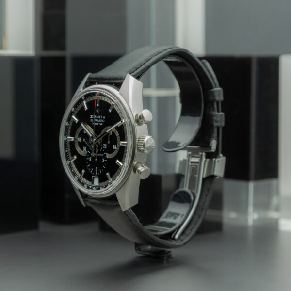 Zenith, El Primero 36'000VpH, 42mm, Ref. 03.2040.400/21.C496, Year: 2012, Black Dial, Stainless steel - immagine 3