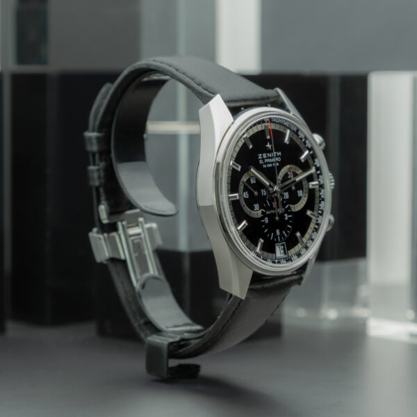 Zenith, El Primero 36'000VpH, 42mm, Ref. 03.2040.400/21.C496, Year: 2012, Black Dial, Stainless steel - immagine 4