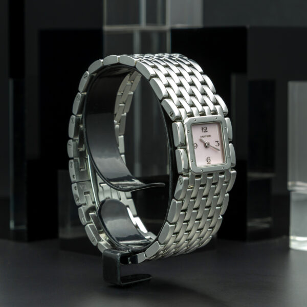 Cartier, Panthère, 21 mm, Ref.2420, MOP Rose Dial, Stainless Steel - immagine 4