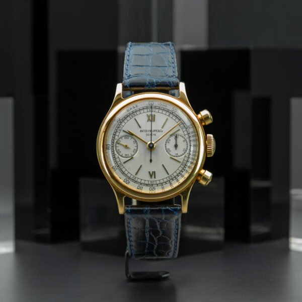 Patek Philippe & Co, Chronograph "Tasti Tondi", 35mm, Ref. 1463, Year: 1946/47, Yellow Gold