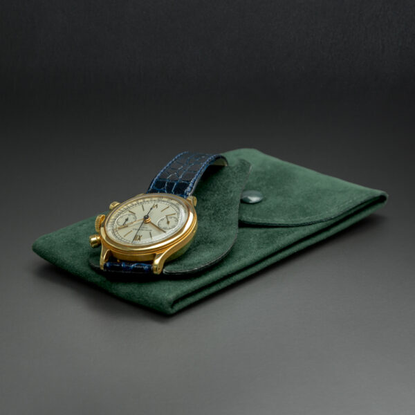 Patek Philippe & Co, Chronograph "Tasti Tondi", 35mm, Ref. 1463, Year: 1946/47, Yellow Gold - immagine 4