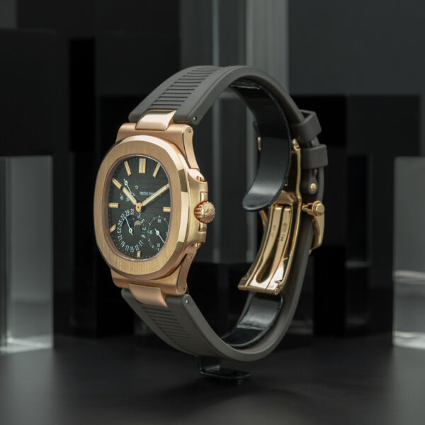 Patek Philippe, Nautilus, 40x38mm, Ref. 5712R-001, Year: 2008, Brown Fumè Dial ,Full Set, Rose Gold - immagine 3