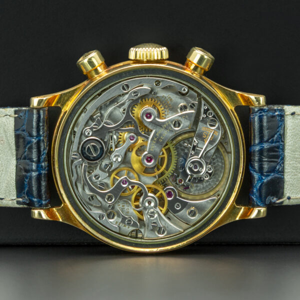 Patek Philippe & Co, Chronograph "Tasti Tondi", 35mm, Ref. 1463, Year: 1946/47, Yellow Gold - immagine 9