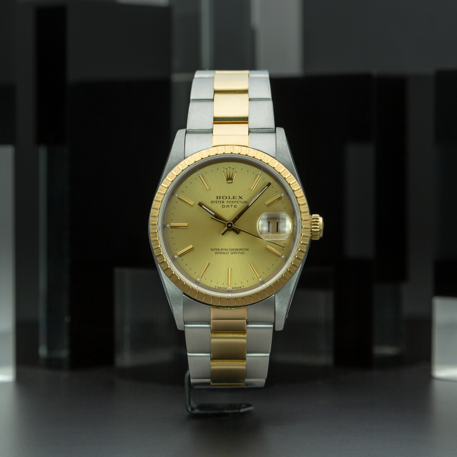 ROLEX 15223 L492446 CHAMPAGNE OYSTER NO GAR-1