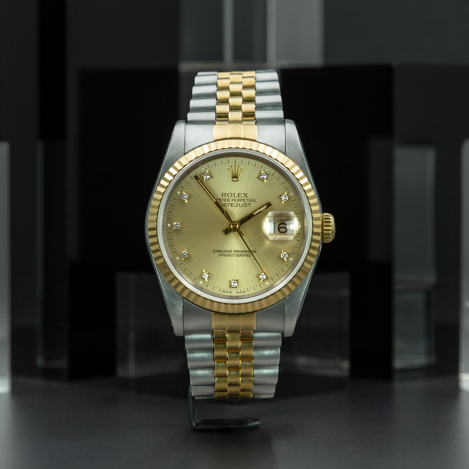 ROLEX 16233 E235186 CHAMPAGNE JUBILEE NO GAR-3