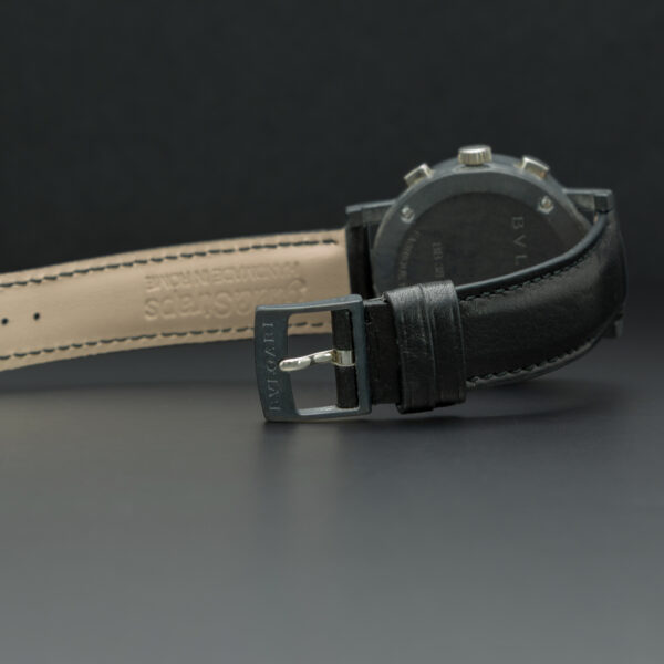 Bulgari, Carbon Gold Chronograph "Edition Roma", 40mm, Ref. BB38CLCH, Carbon and White Gold - immagine 6